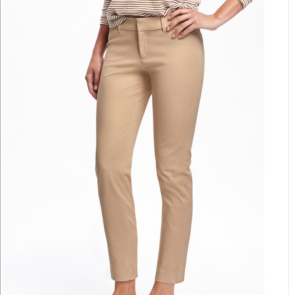 Tan ankle length work pants